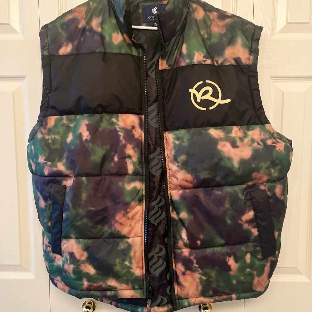 Rocawear puffer vest jungle camp